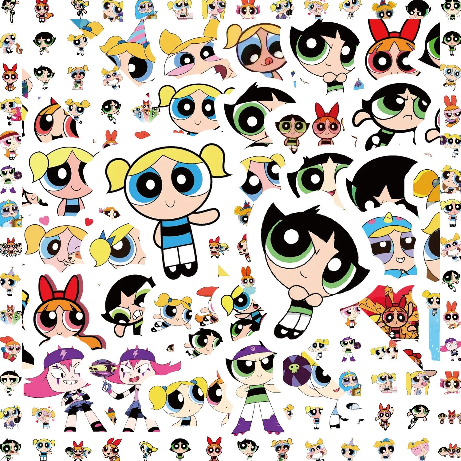 Laptop Bag Waterproof - 100 Adesivi Powerpuff Girls, Decalcomanie in