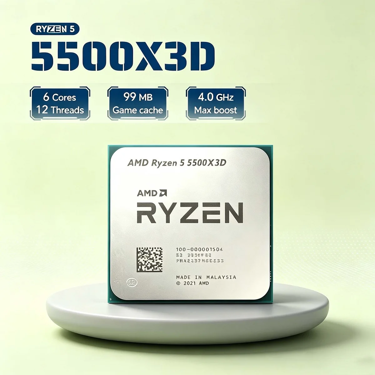 Amd Cpu Ryzen 5 - Processore AMD Ryzen 5 5500X3D R5