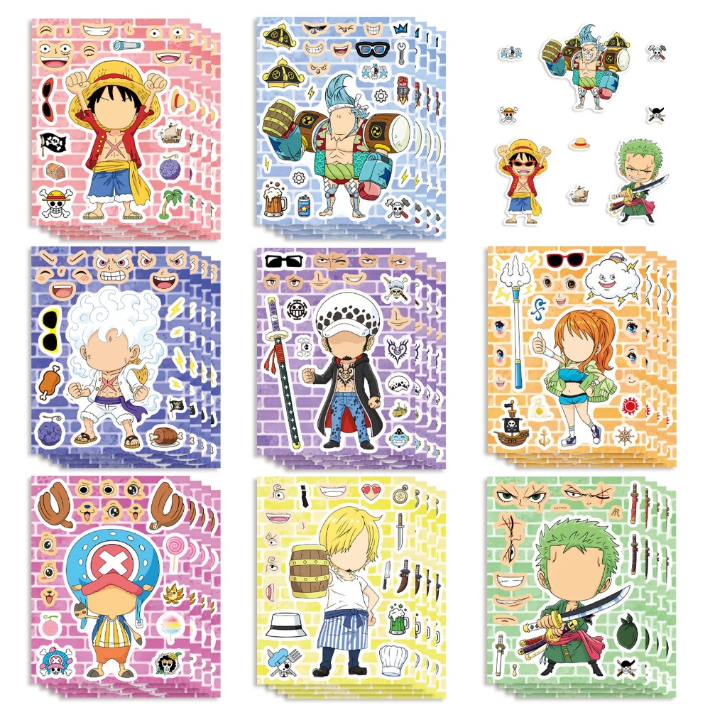 Laptop Accessories Kids - 8/16/24 Fogli di Adesivi Puzzle per