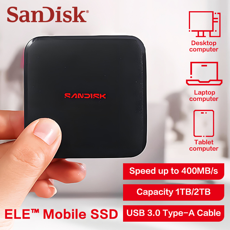 Laptop External Accessories - SanDisk ELE Mini SSD Portatile 1TB
