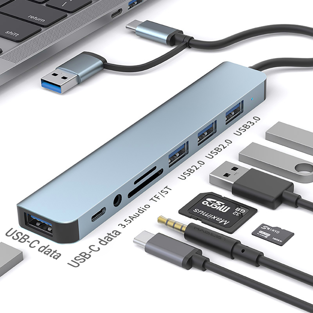 Laptop Accessories Officeworks - Docking Station USB 9-in-1 con Doppia