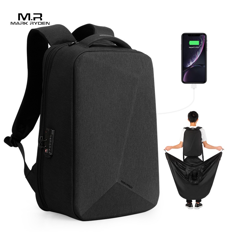 Laptop Bag Waterproof - Zaino da uomo Mark Ryden, multifunzionale,