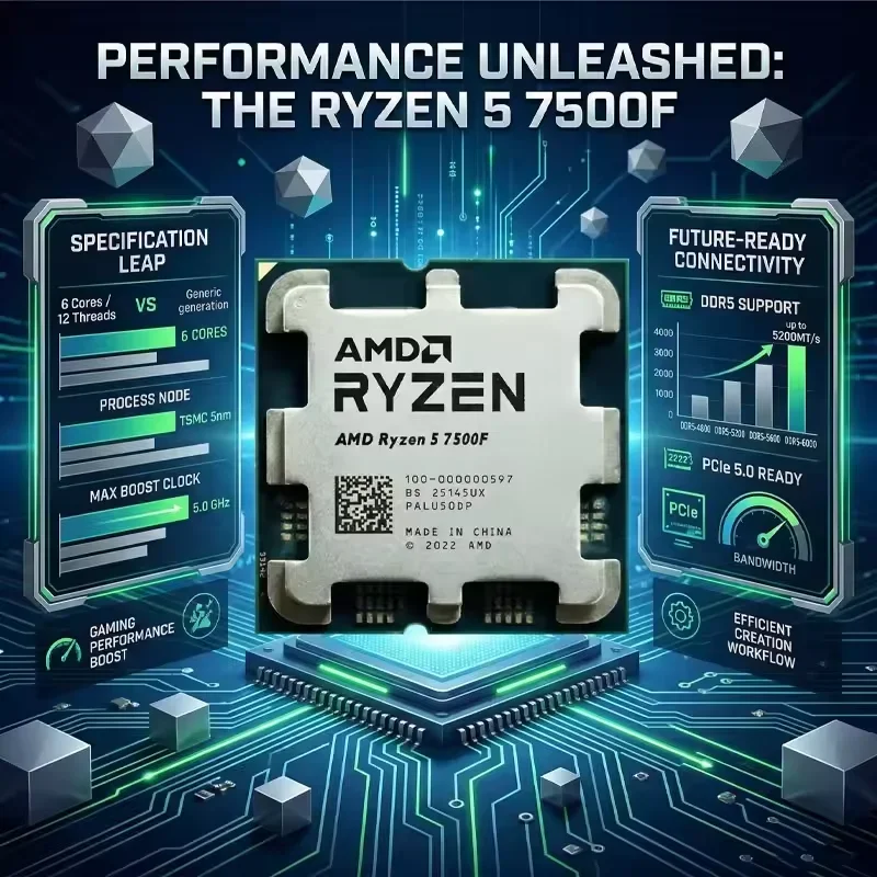 CPU AMD Ryzen 5 7500F per Gami - Amd Cpu Ryzen 5 recensione e prezzo