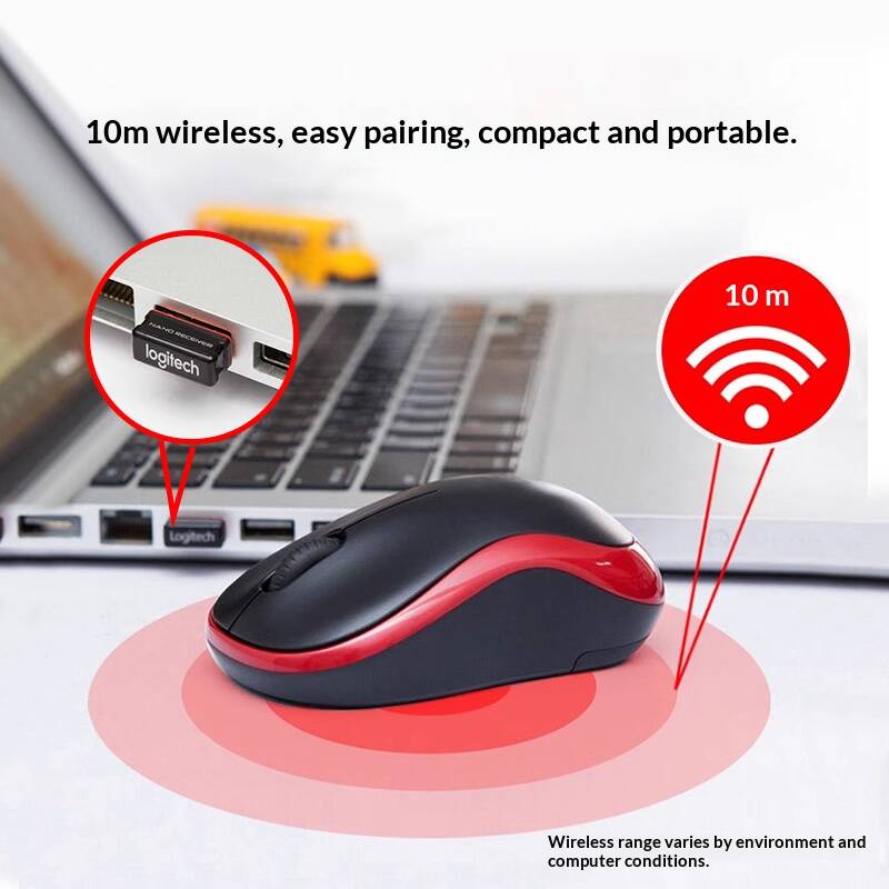 Mouse Wireless Logitech M185,  - Laptop Accessories Officeworks recensione e prezzo