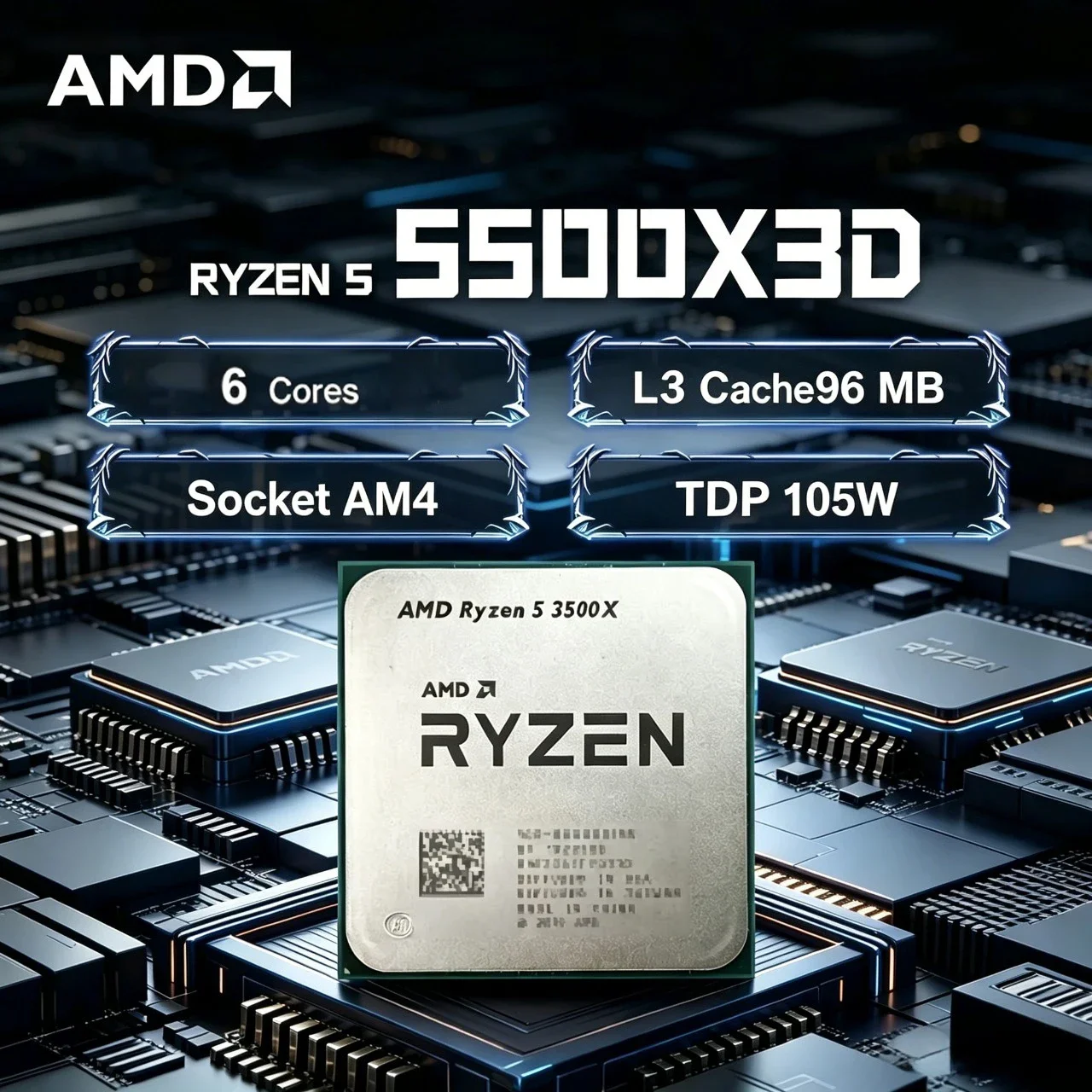 Processore AMD Ryzen 5 5500X3D - Amd Cpu Ryzen 5 recensione e prezzo