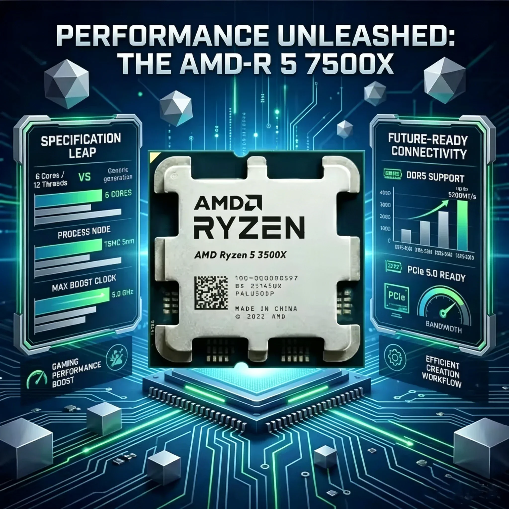 Processore Desktop Gaming AMD  - Amd Cpu Ryzen 5 recensione e prezzo