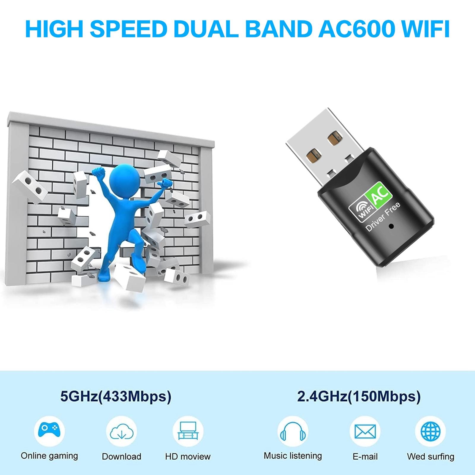 Adattatore WiFi USB AC600, min - Laptop Accessories Distributor recensione e prezzo